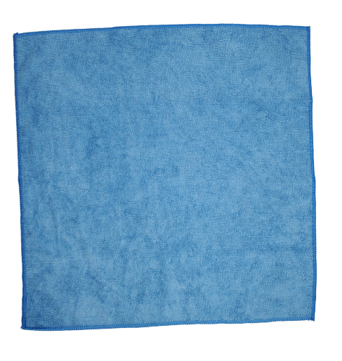 Microfiber Cleaning Cloths, Towels for Automobiles, Windows, Mirrors, Laptop Computer Screen, Apple & Android Products. (6 Pack) 16'' x 16'' by American Towels & Linens (Blue)